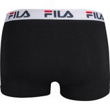 Fila - Boxershort - Zwart - 2-Pack - Katoen en Elastaan