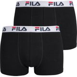 Fila - Boxershort - Zwart - 2-Pack - Katoen en Elastaan