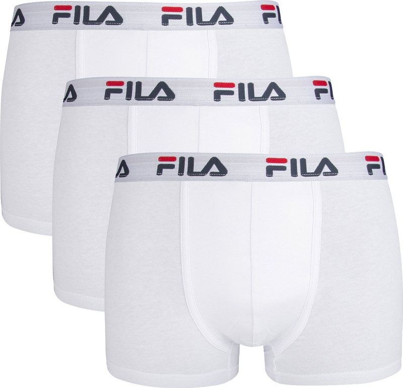FILA - Heren Basic Boxershorts - 3 Pack - Wit