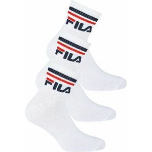 Fila - Uni - Unisex Quarter Socks - Wit - Katoen
