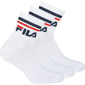Fila - Uni - Unisex Quarter Socks - Wit - Katoen