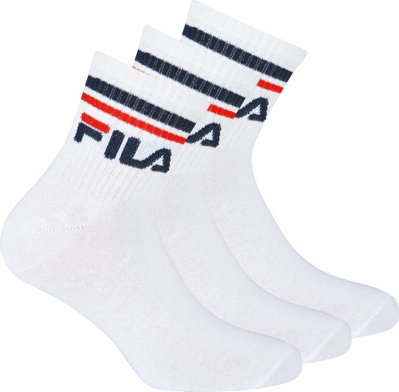 Fila - Uni - Unisex Quarter Socks - Wit - Katoen