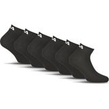 Pantykousjes - Zwart - 6 Paar - Geribd - Anatomisch Vormen