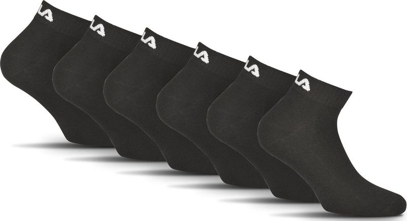 Pantykousjes - Zwart - 6 Paar - Geribd - Anatomisch Vormen