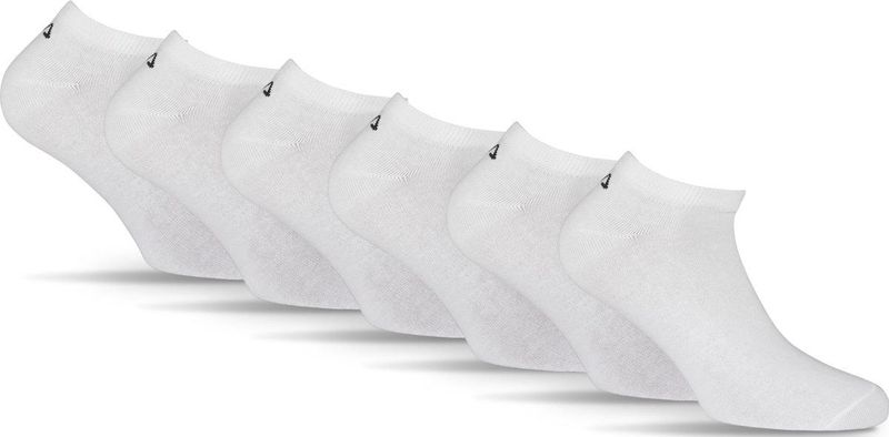 Enkelsokken - Wit - 6 Paar - Anatomisch Vormgegeven - Geribde Boord