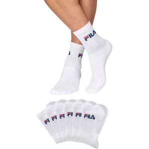 Fila - Crew Tennis Full Terry Socks - Wit - Set van 6 paar