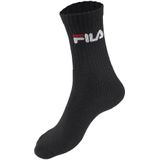 Fila - Crew Tennis Full Terry Socks - Zwart - Set van 6 paar