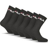 Fila - Crew Tennis Full Terry Socks - Zwart - Set van 6 paar