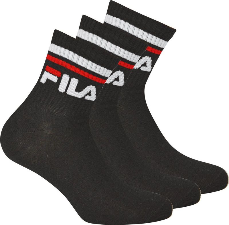 Fila - F9398 - Sokken - Zwart - Katoen - Uniseks