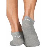 Fila - Invisible Socks 3-Pack - 3-Pack Sokken - 35-38 - Grijs/Wit/Zwart