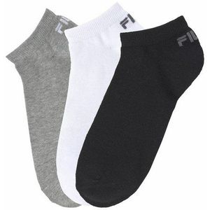 Fila - Invisible Socks 3-Pack - 3-Pack Sokken - 35-38 - Grijs/Wit/Zwart