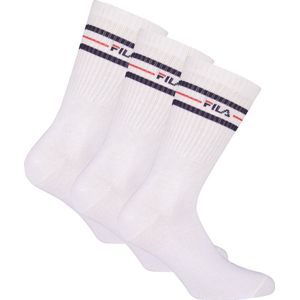 Fila - Lifestyle Plain Socks - Wit - 3 Paar - Anatomisch Gevormd