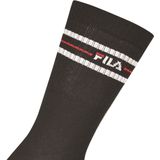 Fila - Lifestyle Plain Socks - Zwart - 3 Paar Huissokken