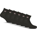 Enkelsokken - Zwart - 6 Paar - Anatomisch Vormgegeven