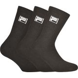 FILA - Crew Tennissokken - Zwart - 3-pack