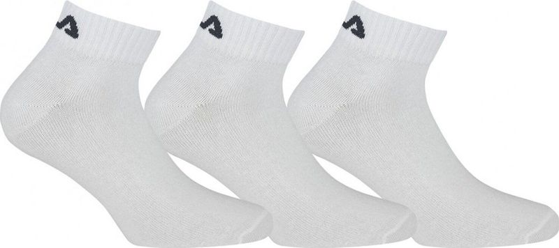 Fila - Invisible Plain Socks - Sportsokken - Wit - 3 Paar
