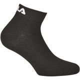 Fila - Quarter - Sokken - Zwart - 3-pack van Katoen Mix