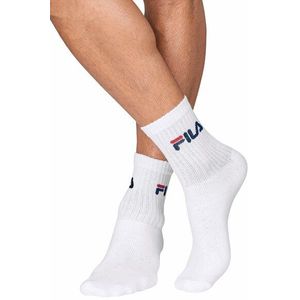 Fila F9505 sokken, uniseks, volwassenen, 3 stuks, Wit.