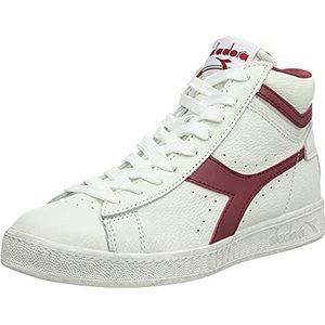 Diadora uniseks-volwassene GAME L HIGH WAXED Hoge sneakers, C5147 White Red Pepper, 44.5 EU