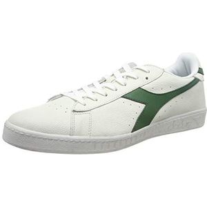 Diadora - Sneakers Game L Low Waxed voor mannen en vrouwen, wit wit groen, 41 EU