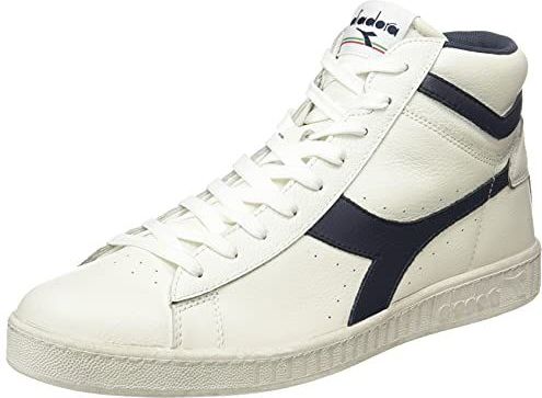 Diadora - Game L High - Sneakers - Wit - Leer - Groene Accenten