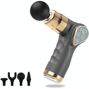 Mini Fascia Gun Klein LCD-scherm Spiermassager (018 Gray)