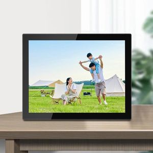 15 inch LED-display WiFi Cloud-fotolijst  RK3126C Quad Core tot 1 5 GHz  Android 6.0  1 GB + 16 GB (UK-stekker)