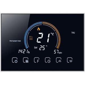 BHT-8000-GA Regeling Waterverwarming Energiebesparend en milieuvriendelijk Smart Home Negatief display Lcd-scherm Ronde kamerthermostaat zonder wifi