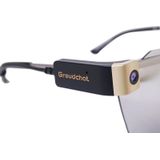 Groudchat JP1DV1 1080P HD Smart Camera Mobiele Telefoon USB Live Camera voor bril benen  ingebouwde geluidabsorberende en ruisonderdrukking microfoon (zwart goud)
