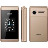 Uniwa x28 dual-screen flip phone  2.8 inch + 1.77 inch  MT6261D  Ondersteuning Bluetooth  FM  SOS  GSM  Dual SIM