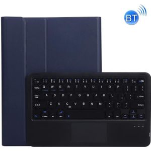 A11-A 2 in 1 verwijderbare Bluetooth-toetsenbord + beschermende lederen tas met touchpad & houder voor iPad Pro 11 2021/2020 / 2018  iPad Air 2020