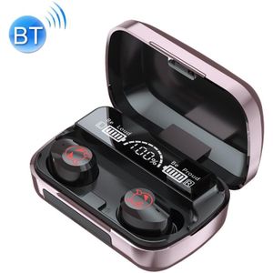 M23 Little Devil Pattern Intelligente ruisonderdrukking touch bluetooth oortelefoon met drie-screen batterij Display & spiegel oplaadvak  ondersteuning HD CALL & SIRI (PINK)