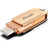 Kinzdi 32GB USB + Type-C interface Metal Twister Flash Disk V10 (rosgoud)