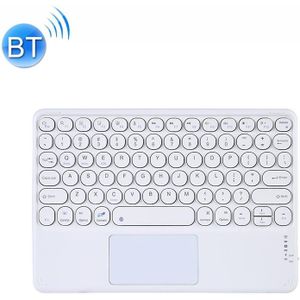 250c 10 inch Universal Tablet Ronde Keycap Draadloos Bluetooth-toetsenbord met aanraakscherm