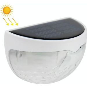 6 LED Outdoor Solar Water Drop Fence Light (White Light)