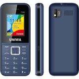 Uniwa E1802 mobiele telefoon  1.77 inch  1800mAh batterij  SC6531DA  21 sleutels  ondersteuning Bluetooth  FM  MP3  MP4  GSM  Dual Sim