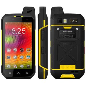 Uniwa B6000 PTT Walkie Talkie Rugged Phone  2 GB + 16 GB  IP68 Waterdichte stofdichte schokbestendige  5000 MAH-batterij  4 7 inch Android 9.0 MTK6762 Octa Core tot 2.0 GHz  Netwerk: 4G  NFC  OTG