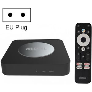 MECOOL KM2 Plus 4K Smart TV BOX Android 11.0 Mediaspeler met afstandsbediening  Amlogic S905X2 Quad Core  RAM: 2GB  ROM: 16GB  EU-stekker