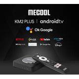 MECOOL KM2 Plus 4K Smart TV BOX Android 11.0 Mediaspeler met afstandsbediening  Amlogic S905X2 Quad Core  RAM: 2GB  ROM: 16GB