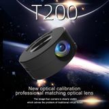 T200 1500LM 1920x1080P LED Mini Projector  EU Plug(Black)