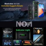 [HK Warehouse] Blackview BV7200 Rugged Phone  6GB+128GB  IP68/IP69K/MIL-STD-810H Waterproof Dustproof Shockproof  Dual Back Cameras  5180mAh Battery  Fingerprint Identification  6.1 inch Android 12 MediaTek Helio G85 MT6769Z Octa Core Octa Core up to