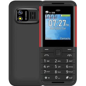 SERVO BM5310 Mini Mobile Phone  English Key  1.33 inch  MTK6261D  21 Keys  Support Bluetooth  FM  Magic Sound  Auto Call Record  GSM  Triple SIM (Black Red)