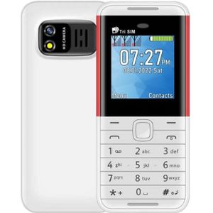 SERVO BM5310 Mini Mobile Phone  English Key  1.33 inch  MTK6261D  21 Keys  Support Bluetooth  FM  Magic Sound  Auto Call Record  GSM  Triple SIM (White)