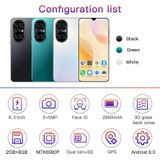 P50 Pro K837  2GB+8GB  6 3 inch drop-notch-scherm  Gezichtsidentificatie  Android 6.0 MTK6580P Quad Core  Netwerk: 3G  Dual SIM  met 64GB TF-kaart