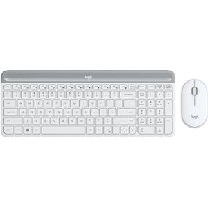 Logitech MK470 Wireless Silence Toetsenbord Muis Set (Wit)