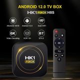 HK1 RBOX-H8S 4K Ultra HD Android 12.0 Smart TV Box met afstandsbediening  Allwinner H618 Quad-Core  4GB+32GB (UK-stekker)