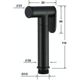 Small Douche Nozzle Toilet Rover Set  Specificatie: Sprinkler + Base + 1.5m Slang + hoekklep