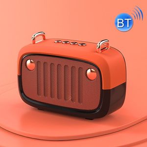 BS32D Draadloze Bluetooth Speaker Cartoon Subwoofer Outdoor Card Draagbare miniluidspreker (oranje)