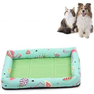 Zomer huisdier niet-verwijderbare Side Dog Mat Pet Bed  Specificatie: XL 83X66X8cm (Watermeloen Groen)