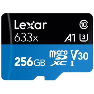 Lexar 633x 256 GB High-speed Mobiele Telefoon Camera Geheugen TF Card Switch Uitbreiding Driving Recorder Dedicated Storage Flash Geheugenkaart